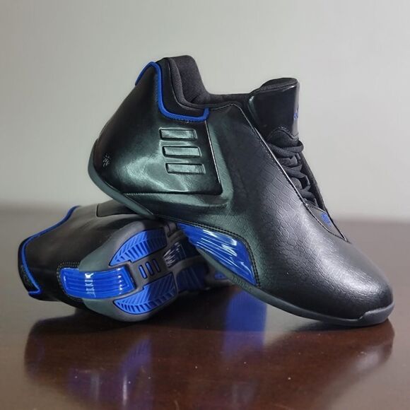 Adidas TMac 3 Restmond Black Blue Alphabounce Basketball Shoes Size 9 GY0258 New - Picture 1 of 13